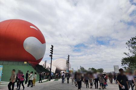 　『２０２５大阪・関西万博』６月１６日（月）１０時３０分頃の様子（Ｌｍａｇａ.ｊｐ撮影）