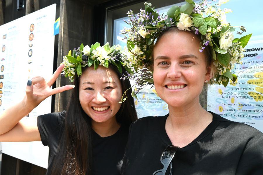 　「北欧パビリオン」での夏至祭りイベントの様子（大阪・関西万博：６月２０日）