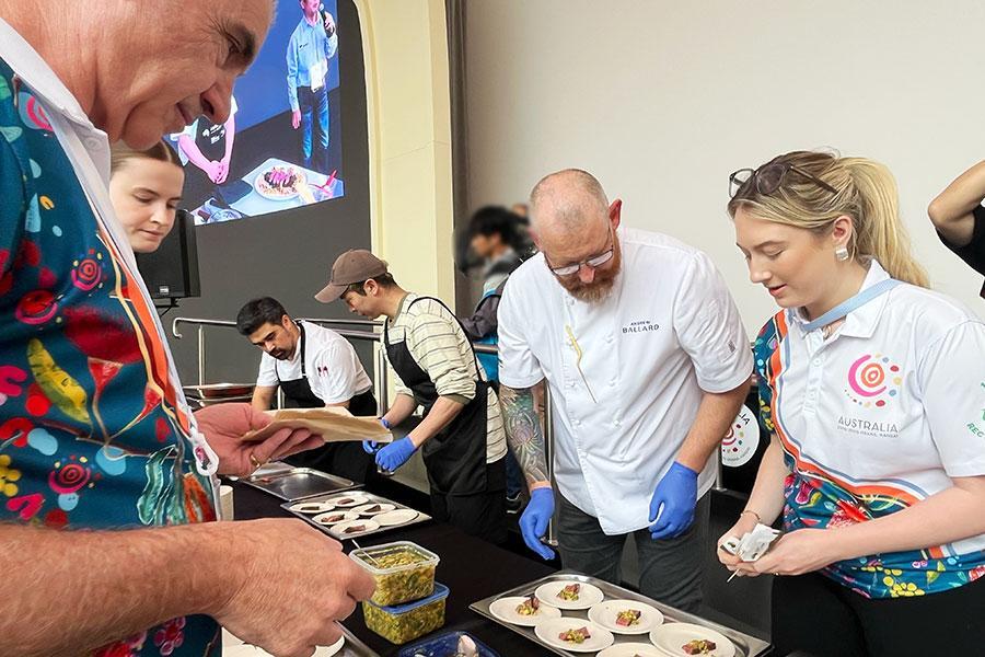 　５月９日に開催されたオーストラリアパビリオンでの様子