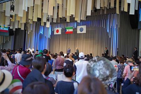 　『２０２５大阪・関西万博』７月１５日（火）レイガーデンで開催された「赤道ギニアナショナルデー」の様子（１１時頃／Ｌｍａｇａ．ｊｐ撮影）