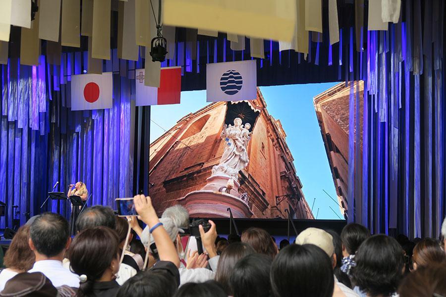 　『大阪・関西万博２０２５』７月１７日（木）１１時４５分頃、マルタ共和国ナショナルデーの様子（Ｌｍａｇａ.ｊｐ撮影）