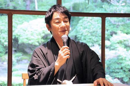 　流白浪燦星（ルパン三世）を演じる片岡愛之助（７月１８日・京都市内、Ｌｍａｇａ.ｊｐ撮影）