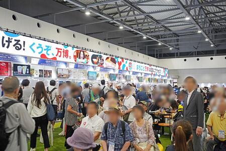 『2025大阪・関西万博』7月29日（火）EXPOメッセ「WASSE」で開催中の『地域の魅力発見ツアー～大阪43市町村の見どころ～』グルメやワークショップで大賑わいの様子（10時40分頃／Lmaga.jp撮影）