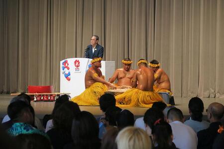 　『２０２５大阪・関西万博』７月３１日（木）のナショナルデー「ミクロネシア」式典の様子（１１時過ぎ／Ｌｍａｇａ.ｊｐ撮影）