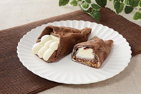 　ローソン×シーキューブのコラボスイーツ「くちどけティラミスクレープ」（３２４円）