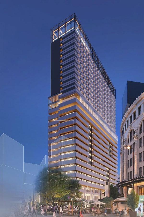 「（仮称）難波千日前地点再開発プロジェクト」より、商・働・泊の複合ランドマークを目指す