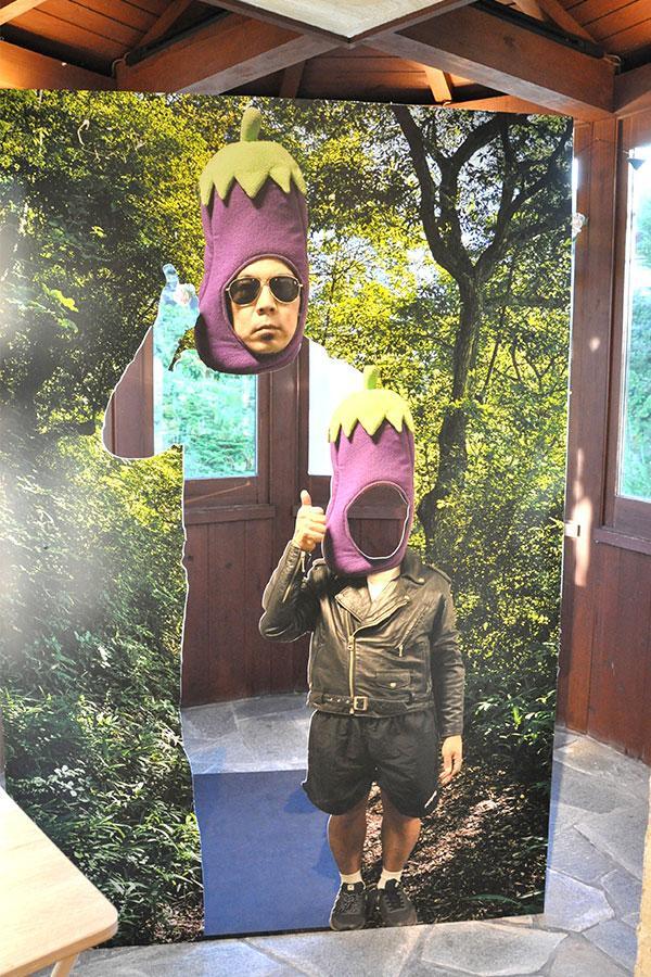 　天竺鼠・川原克己の顔ハメならぬ…体ハメパネル！？（六甲ガーデンテラス Ｌｍａｇａ.ｊｐ撮影）