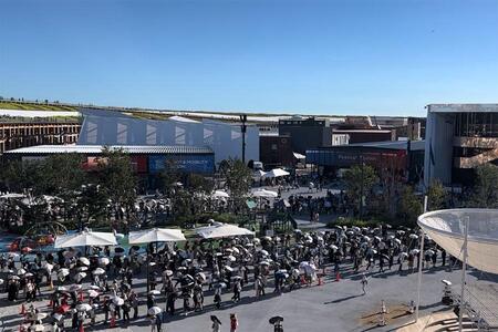 　『大阪・関西万博』大屋根リング上から見た会場の様子（9月1日・16時半頃／Ｌｍａｇａ.ｊｐ撮影）