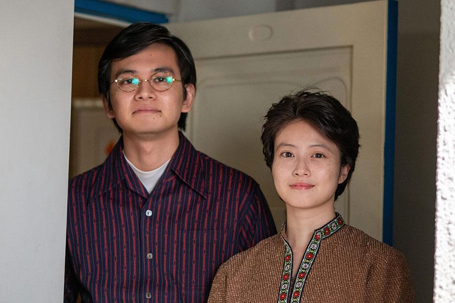 『あんぱん』第１１９回より。玄関で見送る嵩（北村匠海）とのぶ（今田美桜）（Ｃ）ＮＨＫ