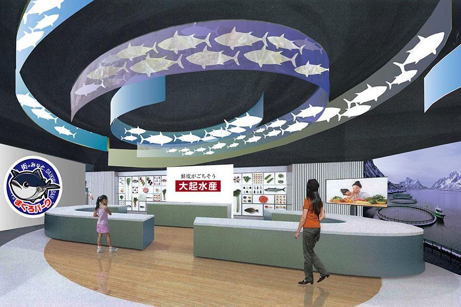 　大阪・関西万博 ＯＲＡ外食パビリオン『大起水産 大坂箱寿司体験～世界でひとつの箱寿司をつくろう～』体験ブースイメージ