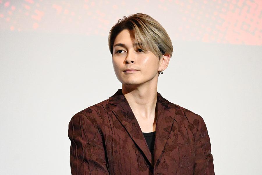 　『カラダ探し ＴＨＥ ＬＡＳＴ ＮＩＧＨＴ』の映画舞台挨拶に登壇した眞栄田郷敦（９月１２日・大阪市内）