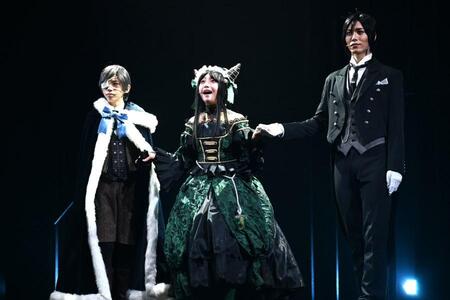 　小林郁大、Ｃｌａｒａ、立石俊樹。ミュージカル「黒執事」～緑の魔女と人狼の森～ ©２０２５ 枢やな／ミュージカル黒執事プロジェクト