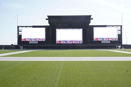 ＥＸＰＯアリーナ「Ｍａｔｓｕｒｉ」は最大約１万６０００人を収容できる（Ｌｍａｇａ．ｊｐ撮影）