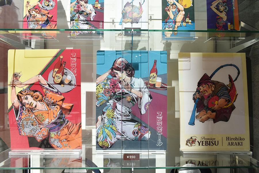 　「五感で味わう、ヱビスの美人画展」で購入できるポストカード（５種３８５円）
