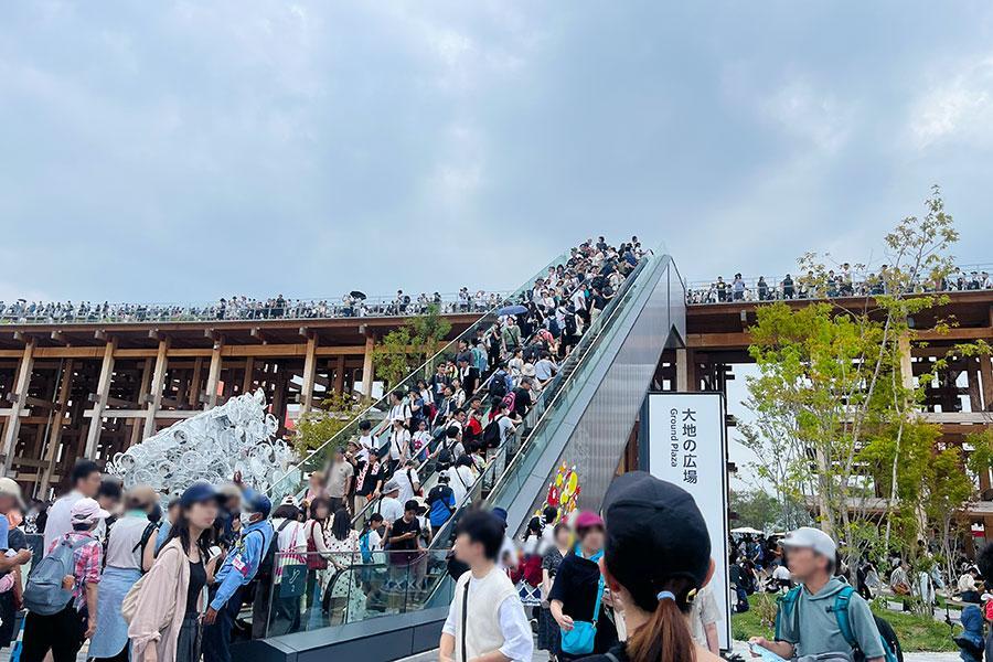 　『大阪・関西万博』９月２０日（土）の大屋根リングの様子（１５時３０分頃／Ｌｍａｇａ.ｊｐ撮影）