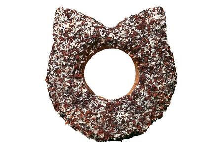 　ミスタードーナツ新商品「衝撃！？焼きチョコブラックサンダーキャット」（３２４円）