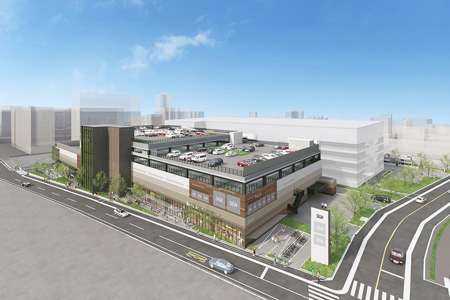 　大阪・平野にできる商業施設の完成予想イメージ