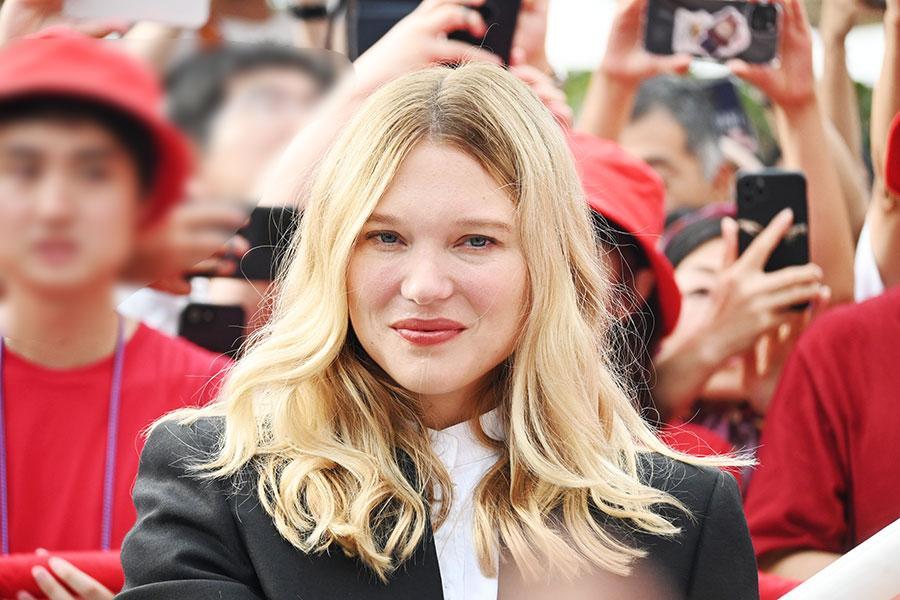 　フランス館アンバサダーを務める女優・レアセドゥ（９月１３日／大阪・関西万博 Ｌｍａｇａ.jp撮影）