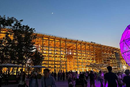 　『大阪・関西万博』の大屋根リング（２０２５年６月末頃／Ｌｍａｇａ.ｊｐ撮影）