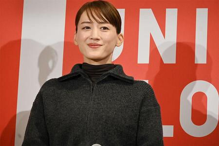 　新たにオープンする「ＵＮＩＱＬＯ ＵＭＥＤＡ」のイベントに登壇した綾瀬はるか（１０月２３日・大阪市内 Ｌｍａｇａ.ｊｐ撮影）