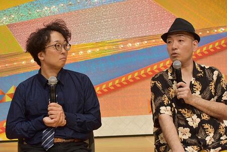 　芸歴のこともあり「１回で優勝しとかなきついかなと思ってた」と振り返るマイスイートメモリーズ（左からトランスフォーム福田、花谷豊）（１０月２６日）