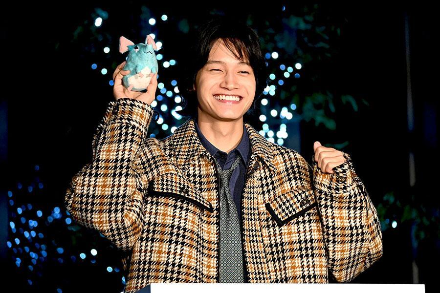 　映画『トリツカレ男』公開記念イベントに登場した、Ａぇ! ｇｒｏｕｐの佐野晶哉（１０月３０日・あべのハルカス）