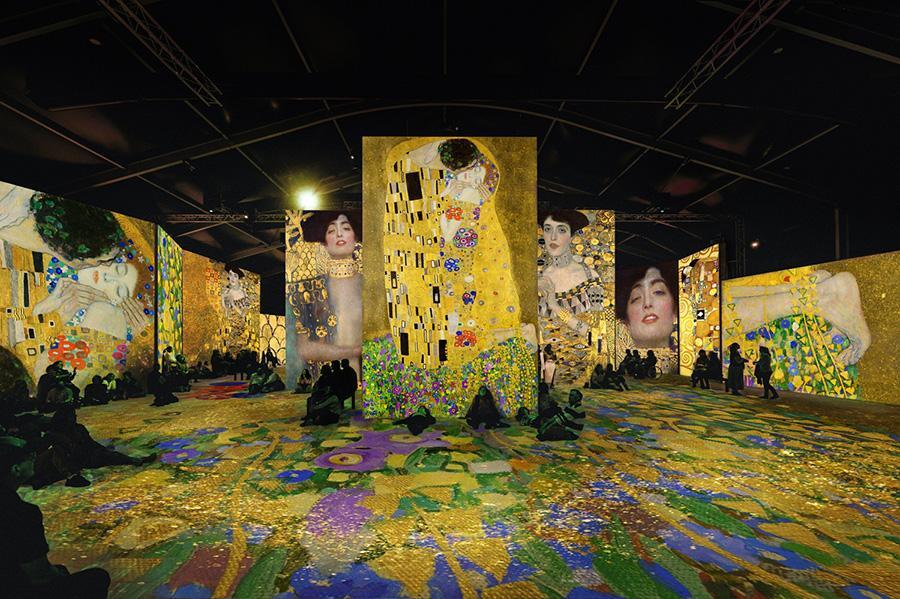 『クリムト・アライブ 大阪展』の空間イメージ