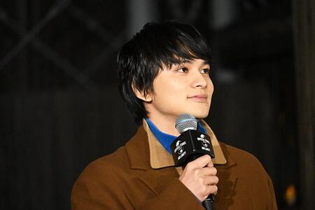 　ＵＳＪの冬季イベントのセレモニーに登場した俳優の北村匠海（１１月１８日・Ｌｍａｇａ.ｊｐ撮影）