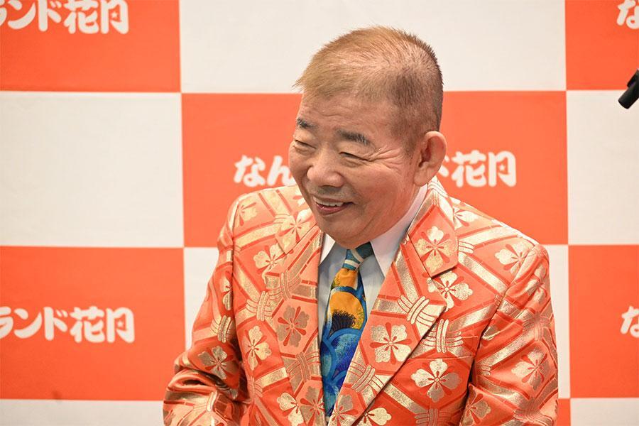 　今年で８２歳を迎えた池乃めだか（１１月２５日 Ｌｍａｇａ.ｊｐ撮影）