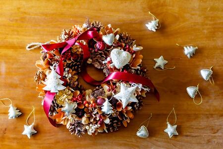 　オーナメントを外して秋冬用のオブジェに（画像提供：みどりの雑貨屋）