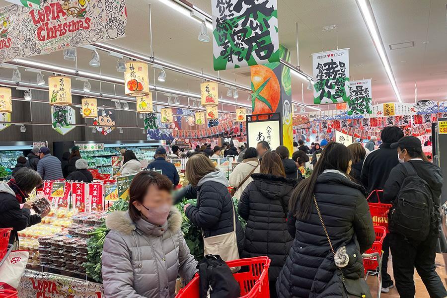「ロピア 新高店」初日オープンしてから３０分以内の様子