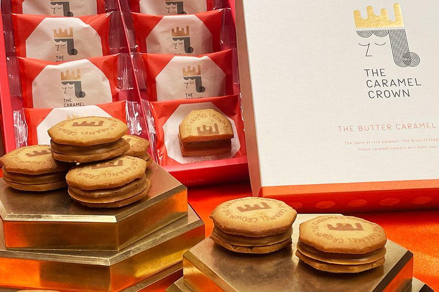 　新ブランド「ザ キャラメル クラウン」の「ＴＨＥ バターキャラメルサンド」（５個・１１８８円～）