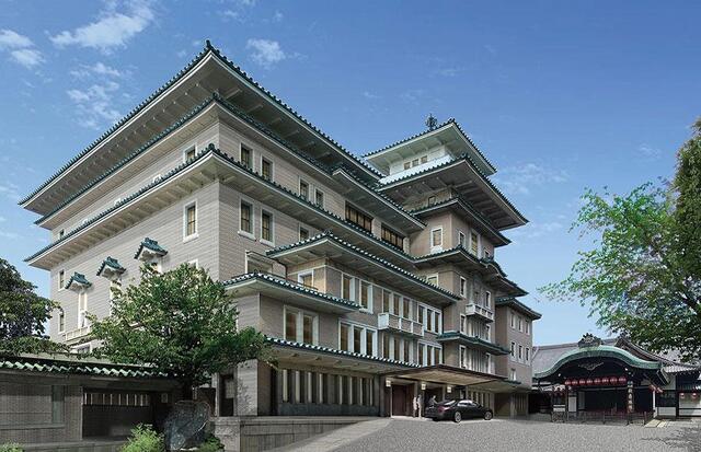 　「帝国ホテル」本棟南西面保存部分の完成予想図