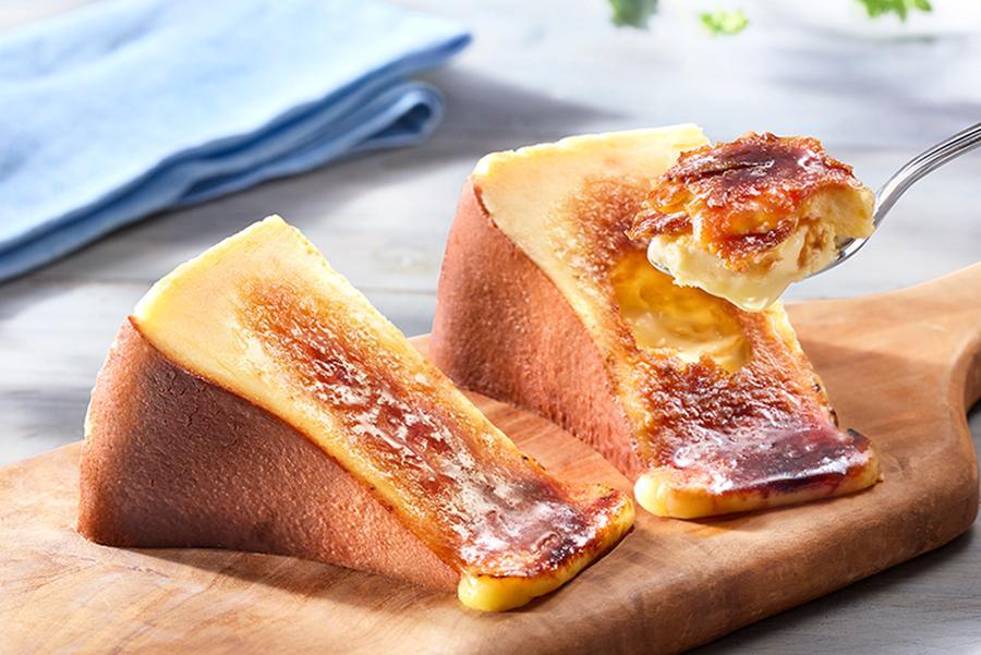 　「ブリュレバスクチーズ ブリュレ・メルチー」（３個入１９４４円）、発売時間は１０時～、１６時～