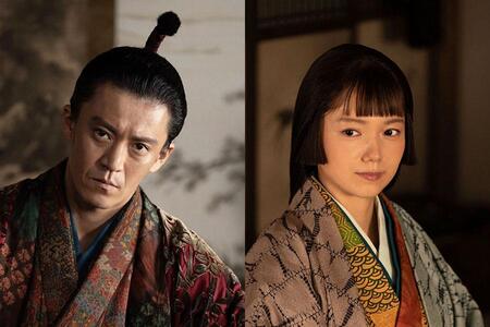 　『豊臣兄弟！』の場面より、織田信長（小栗旬）、妹・市（宮崎あおい）　©ＮＨＫ