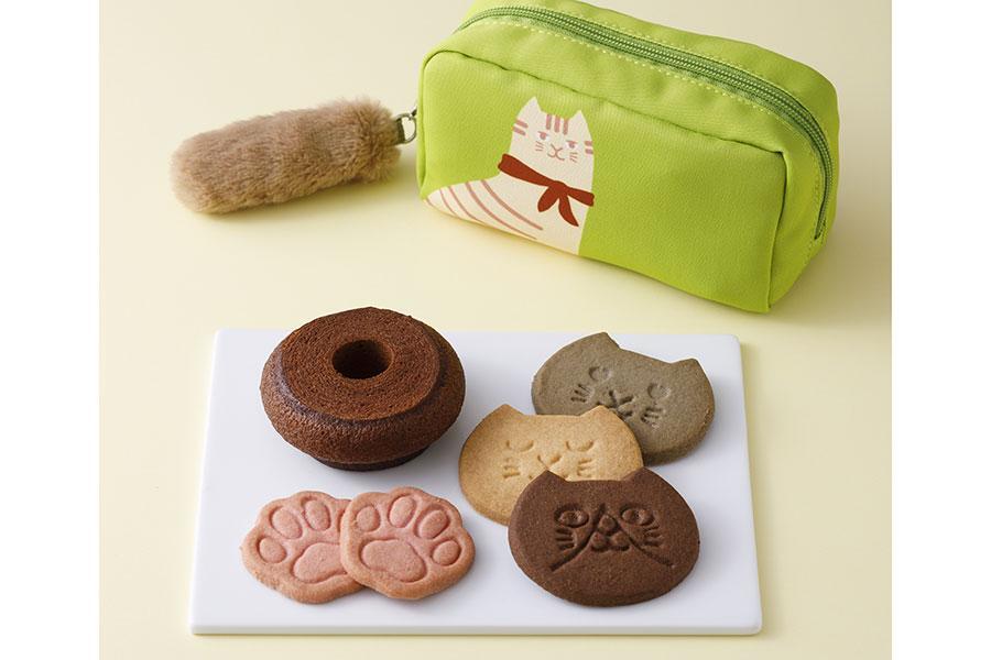 　紀ノ国屋 ねこのスイーツコレクション２０２６「ねこのスイーツポーチ（ピスタチオグリーン）」（１６５２円）