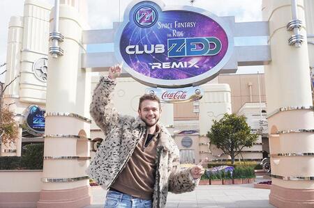 アトラクションの公開を記念してUSJを訪れたZedd（1月29日／ユニバーサル・スタジオ・ジャパン）