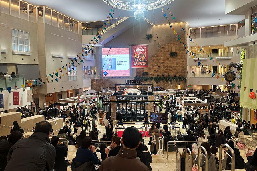 　『バレンタインチョコレート博覧会２０２６』初日のオープン直後の様子（Ｌｍａｇａ.ｊｐ撮影）
