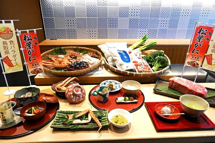 　冬の味覚の王様「松葉ガニ」以外にもさまざまな旬の鳥取の味が登場