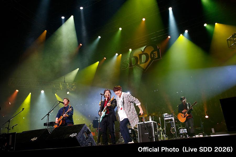 『LIVE SDD 2026』に出演したゆず、スターダスト・レビュー（2月14日・大阪城ホール）写真提供：FM大阪