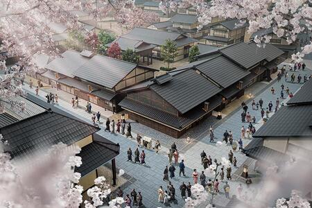 　「太秦映画村」のフルリニューアル後の町並みのイメージ