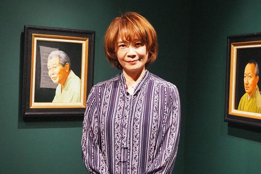 　展覧会『ヤマザキマリの世界』内覧会に出席した漫画家・文筆家・画家のヤマザキマリ（２月２０日・京都市内）