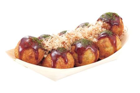 築地銀だこの看板メニュー「ぜったいうまい！！たこ焼（ソース・8個入り）」（通常650円・税抜）