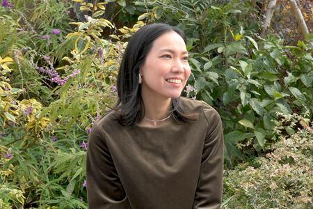 　ＨＡＬＣＡＬＩのＨＡＬＣＡをインタビュー。飾らず自然体で受け応えする姿が印象的でした