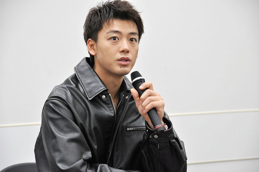 　ミュージカル『奇跡を呼ぶ男』の会見で来阪した竹内涼真（Ｌｍａｇａ.ｊｐ撮影）