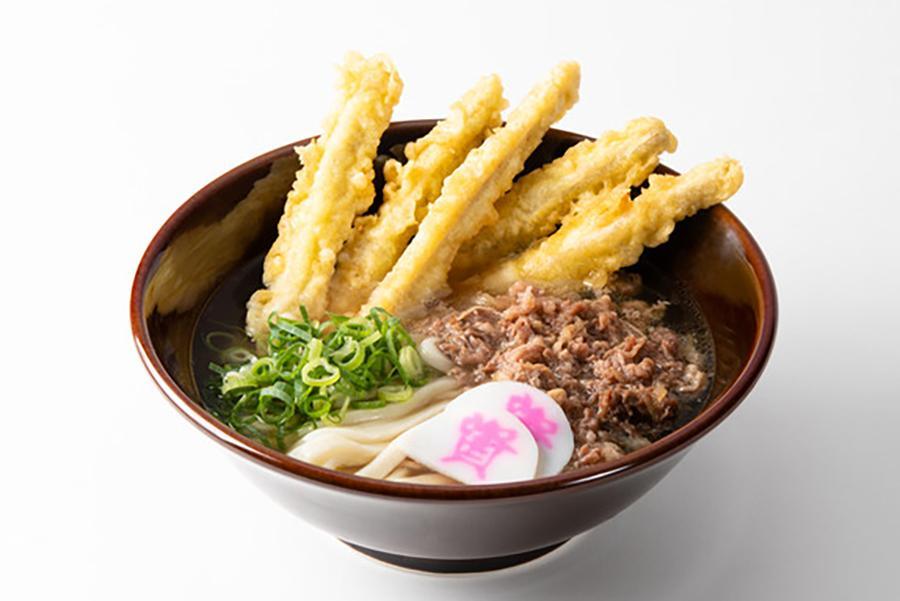 　「資さんうどん」の肉ごぼ天うどん