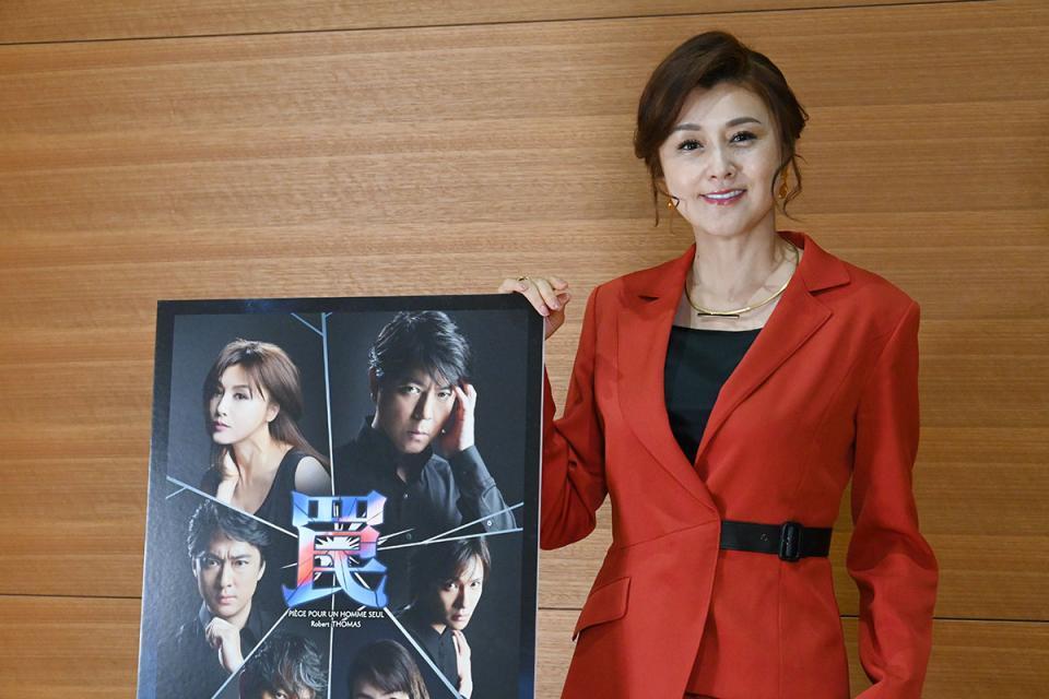 　サスペンス演劇『罠』の会見に出席した藤原紀香（４月２８日・大阪市内）
