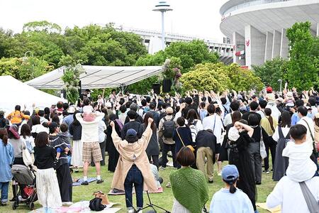 　『長居音楽祭』昨年開催時の会場の様子（Ｌｍａｇａ.ｊｐ撮影）