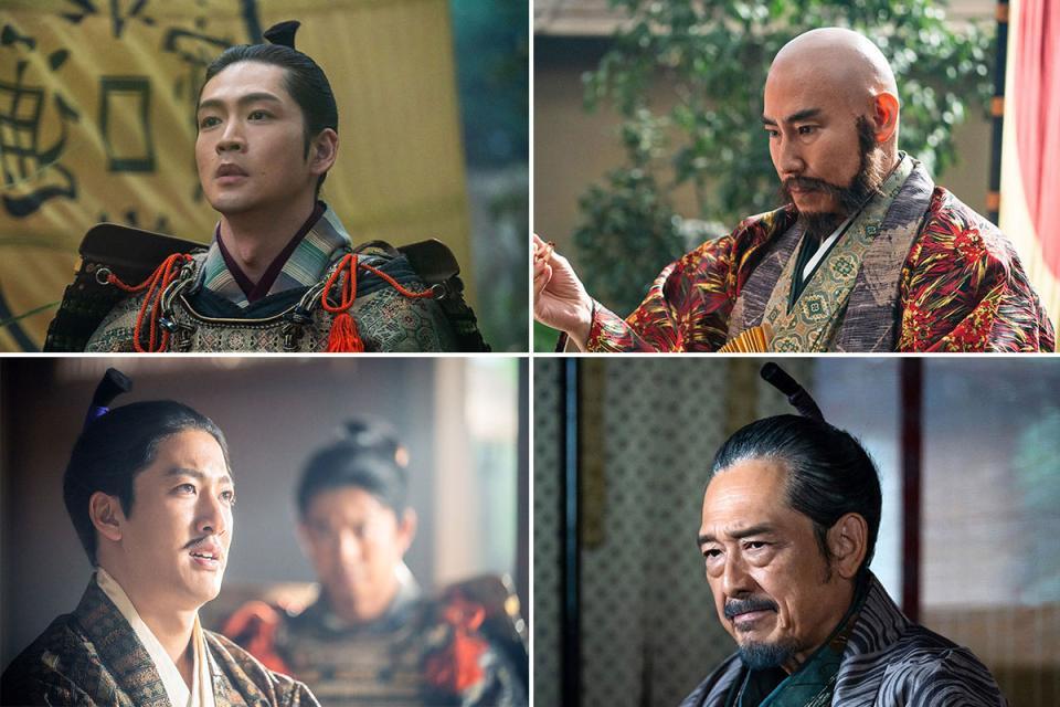 　『豊臣兄弟！』より。写真左上から、時計回りに、三河の戦国大名・徳川家康（松下洸平）、甲斐の戦国大名・武田信玄（高嶋政伸）、越前の戦国大名・朝倉義景（鶴見辰吾）、１５代将軍・足利義昭（尾上右近）©ＮＨＫ