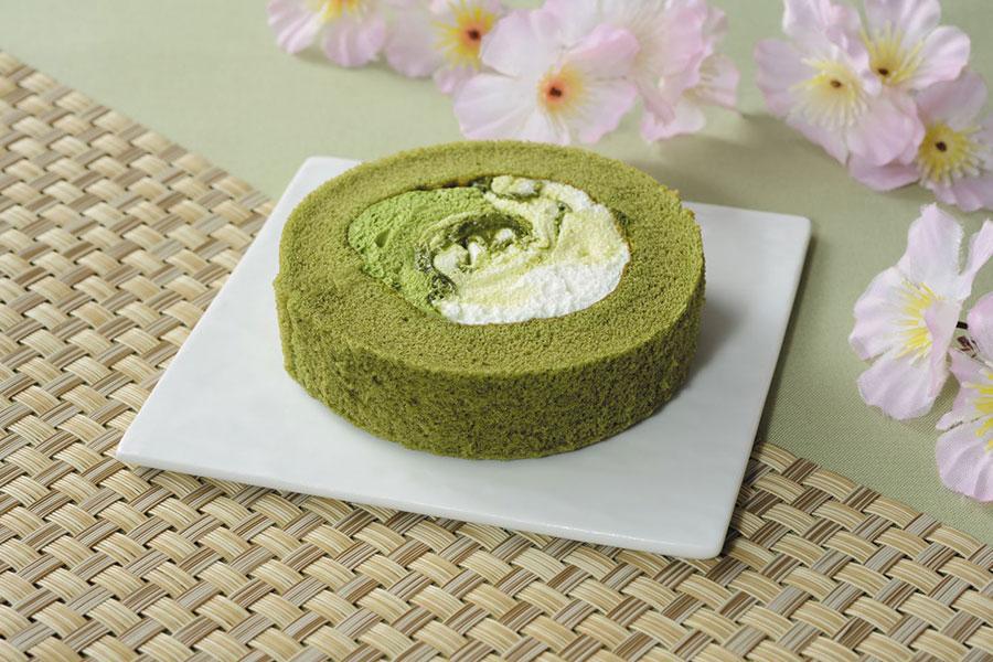 　ローソン「Ｕｃｈｉ Ｃａｆｅ×森半 抹茶ミルクロールケーキ」（２７９円／５月１８日発売）